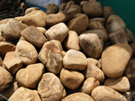 mexican beach pebbles, tiger stripe, indonesian jade, indonesian sunrise