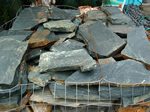 mexican beach pebbles, tiger stripe, indonesian jade, indonesian sunrise