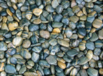 mexican beach pebbles, tiger stripe, indonesian jade, indonesian sunrise
